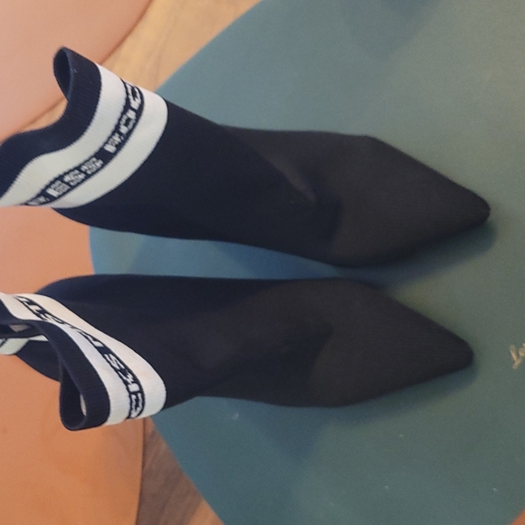 New Black Sock Boots/ Booties - Picture 5 of 7